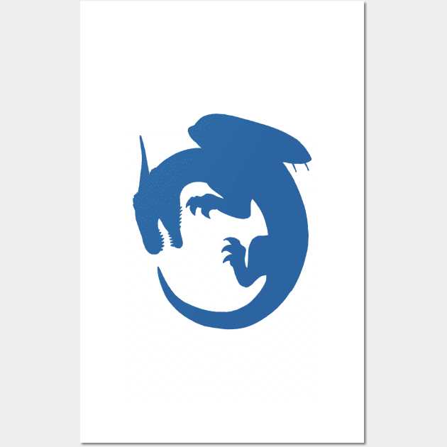 Saphira Eragon Dragon Logo Wall Art by panther-star